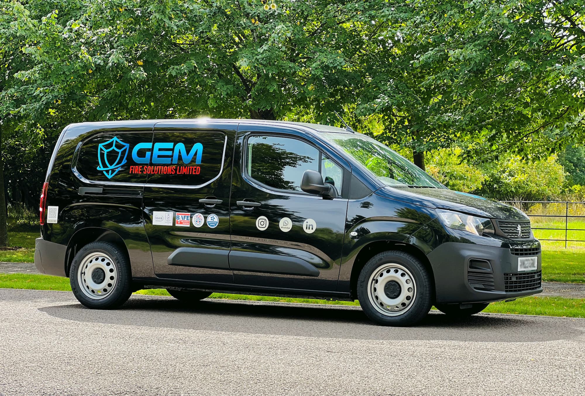 dark GEM Fire Solutions Limited car